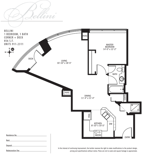 Met Tower Apartments 1x1 E Renovated